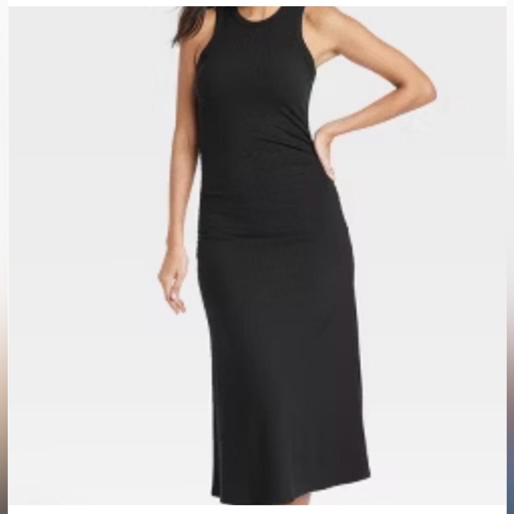 Rib knit dress